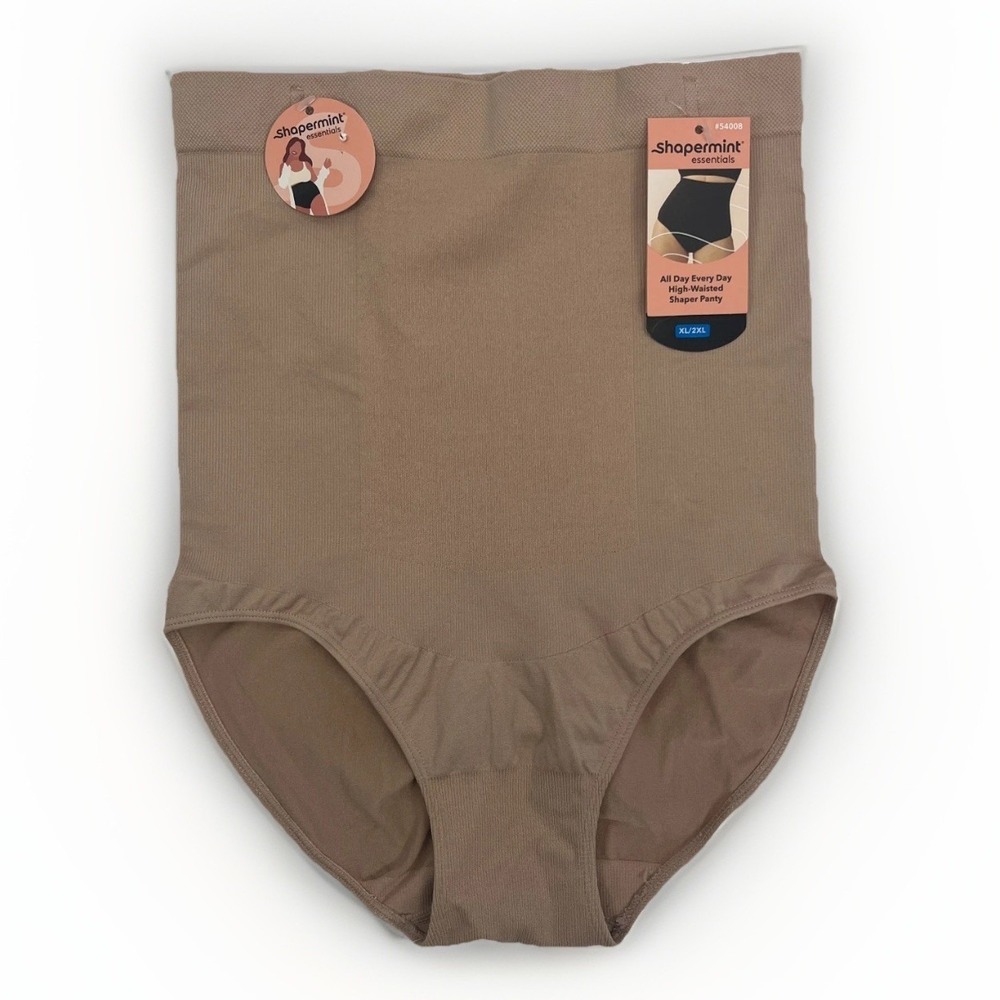 Shapemint NWT Beige All Day Every Day High-Waisted Shaper Panty Womens XL/2XL